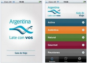 Aplicación para celulares de turismo en argentina