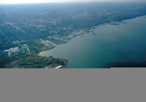 Una hermosa vista aérea de Erie