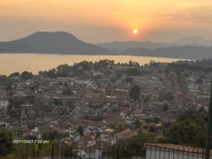 Atardecer en Valle Bravo en México