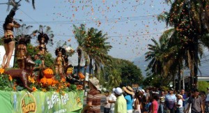 Imagen del carnaval de la ceiba en Honduras