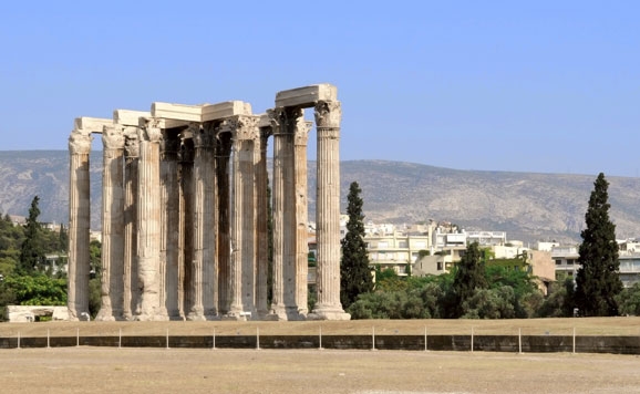 Templo de Zeus Olímpico en Atenas (Grecia)